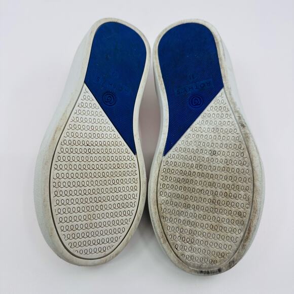 Rothy's Flame Youth The Kids Sneaker Us K10 Red/White/Yellow/Blue Flat Pull On - Picture 9 of 10